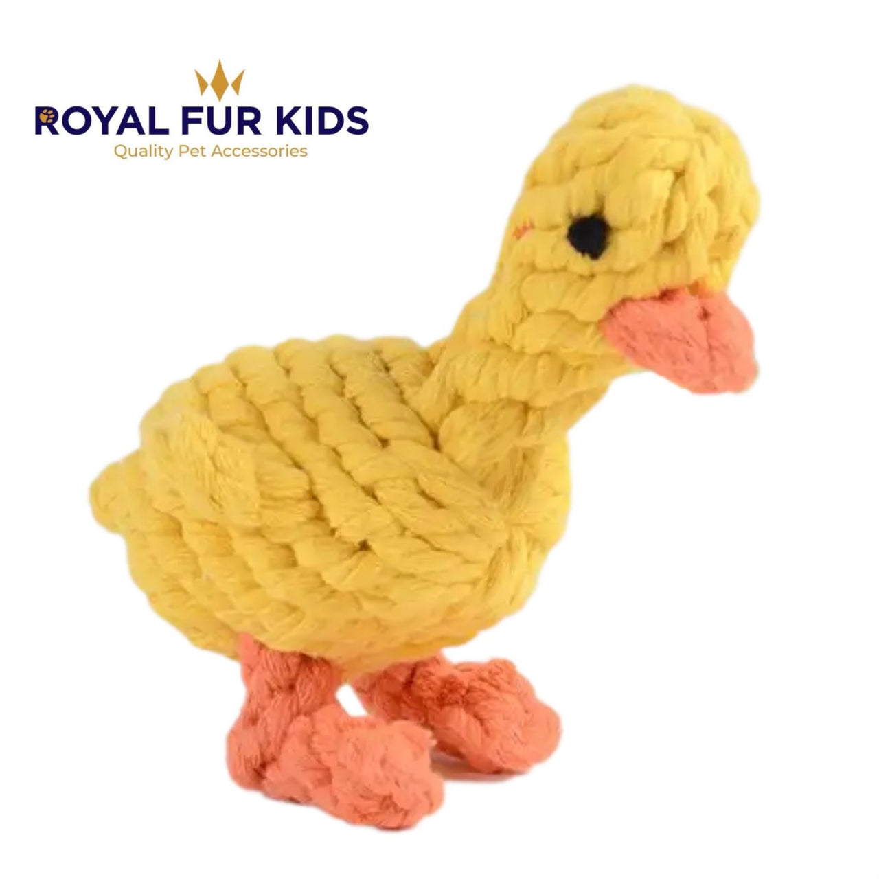 Duck Dog Chew Toy - 100% Cotton Rope