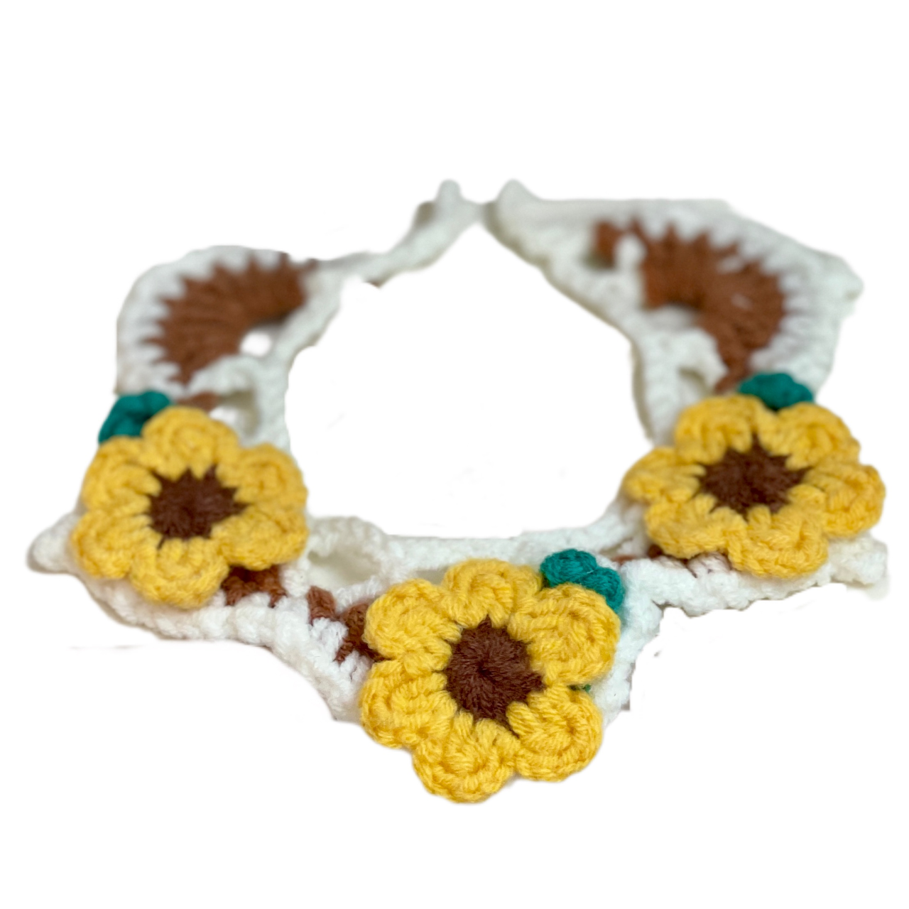 Sunflower Crochet Collar