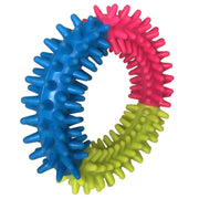 Dog Chew Toy Tri-Coloured Spiky